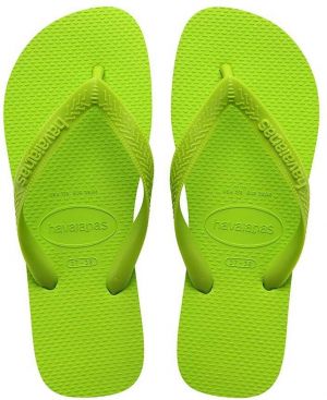 Žabky Havaianas TOP dámske, zelená farba, na plochom podpätku, 4000029.1411