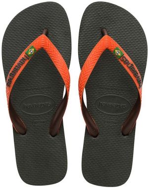 Žabky Havaianas BRASIL MIX pánske, oranžová farba, 4123206.7074