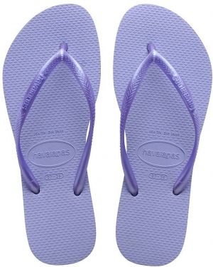 Žabky Havaianas SLIM dámske, fialová farba, na plochom podpätku, 4000030.5020