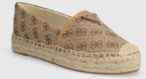 Espadrilky Guess JOLANDE hnedá farba, FLGJDE FAL14