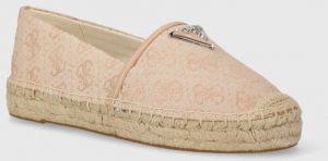 Espadrilky Guess JOLANDE béžová farba, FLGJDE FAL14