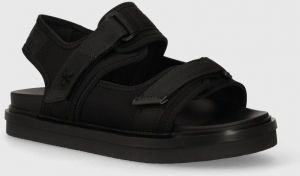 Sandále Calvin Klein Jeans SANDAL VELCRO NP IN MR pánske, čierna farba, YM0YM00940