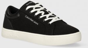 Tenisky Calvin Klein Jeans CLASSIC CUPSOLE LOW LTH IN DC pánske, čierna farba, YM0YM00976