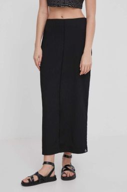 Sukňa Calvin Klein Jeans čierna farba, maxi, puzdrová