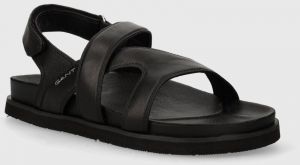 Kožené sandále Gant Mardale dámske, čierna farba, 28501595.G00