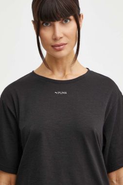 Tréningové tričko Puma čierna farba, 525115