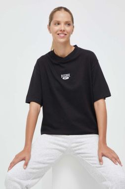 Bavlnené tričko Reebok Classic ARCHIVE ESSENTIALS čierna farba, 100036332