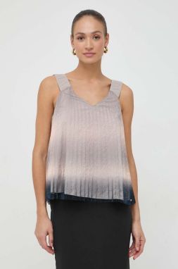 Tričko Armani Exchange dámske, béžová farba, vzorovaná, 3DYH01 YNYLZ