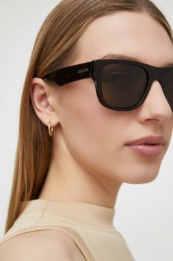Slnečné okuliare Gucci pánske, hnedá farba, GG1427S