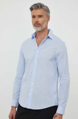 Bavlnená košeľa Armani Exchange pánska, regular, s klasickým golierom, 3DZC38 ZN4OZ