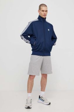 Mikina adidas Originals pánska, tmavomodrá farba, vzorovaná, IR9893