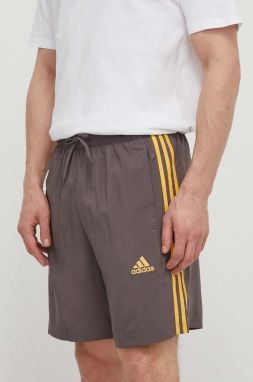 Šortky adidas pánske, šedá farba, IS1394