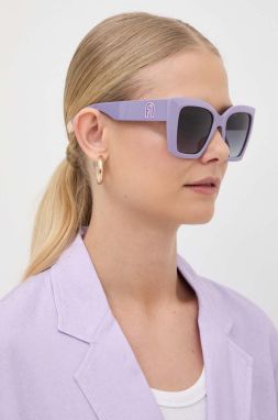 Slnečné okuliare Furla dámske, fialová farba, SFU710_5403NN