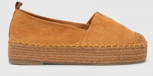 Espadrilky Answear Lab hnedá farba, na platforme