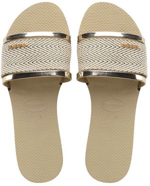 Šľapky Havaianas  YOU TRANCOSO PREMIUM dámske, béžová farba, 4146063.0154