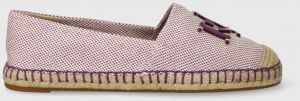 Espadrilky Lauren Ralph Lauren Cameryn Logo fialová farba, 802920000000