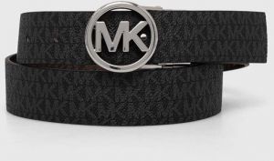 Obojstranný opasok MICHAEL Michael Kors dámsky, čierna farba