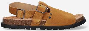 Semišové sandále A.P.C. Sandales Noe PXBAH-H51057 CARAMEL pánske, hnedá farba