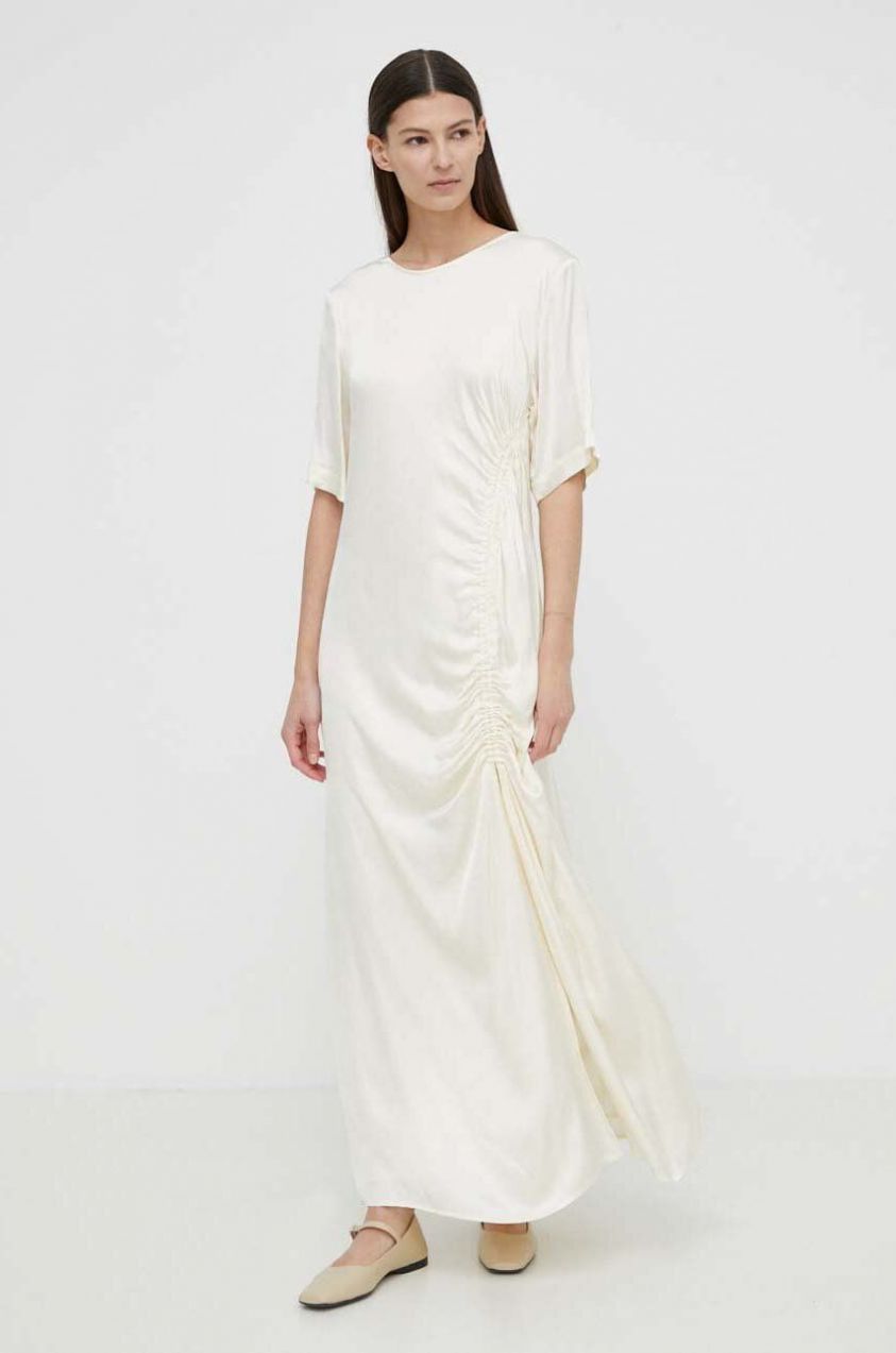 Šaty Herskind Sabastian béžová farba, maxi, oversize, 5148370