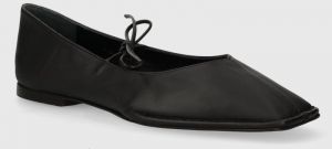 Kožené balerínky Alohas Sway čierna farba, S00191.25