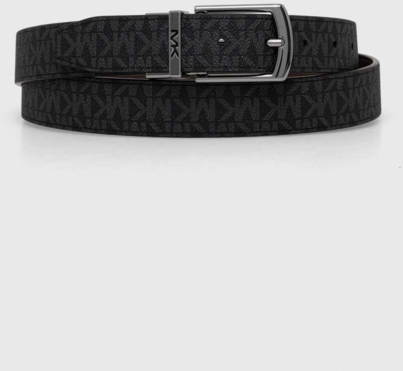 Obojstranný opasok Michael Kors pánsky, čierna farba