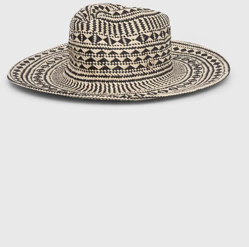 Klobúk Guess FEDORA čierna farba, AW9495 COT01,