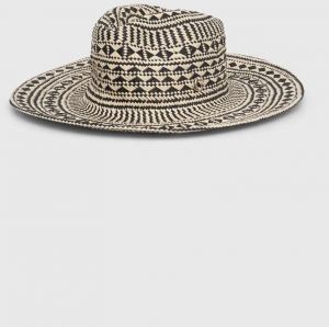 Klobúk Guess FEDORA čierna farba, AW9495 COT01,