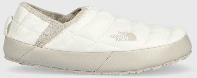 Papuče The North Face THERMOBALL TRACTION MULE V biela farba, NF0A3V1H32F1
