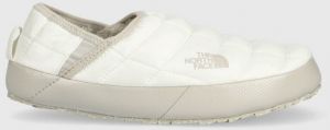 Papuče The North Face THERMOBALL TRACTION MULE V biela farba, NF0A3V1H32F1