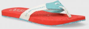 Žabky LA Sportiva Jandal dámske, červená farba, na plochom podpätku, 27Q402602