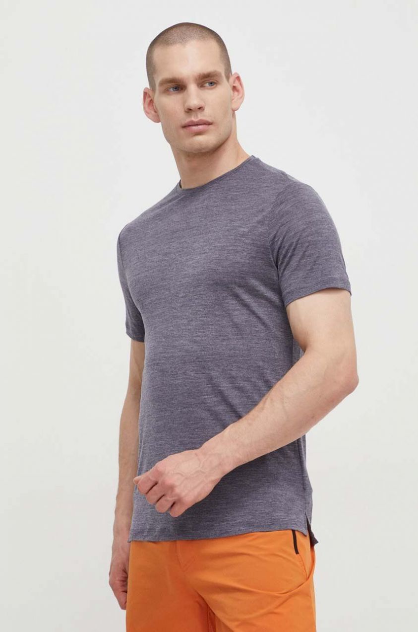 Športové tričko Icebreaker 125 Cool-Lite Merino Blend Sphere III tmavomodrá farba, melanžový, IB0A56ZM4401