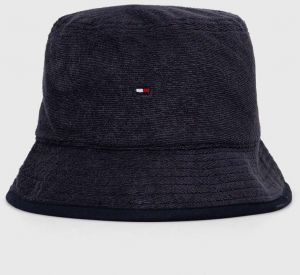 Klobúk Tommy Hilfiger tmavomodrá farba, AM0AM12149