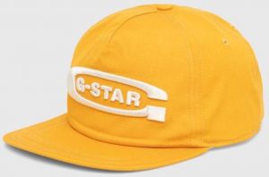 Bavlnená šiltovka G-Star Raw žltá farba, s nášivkou