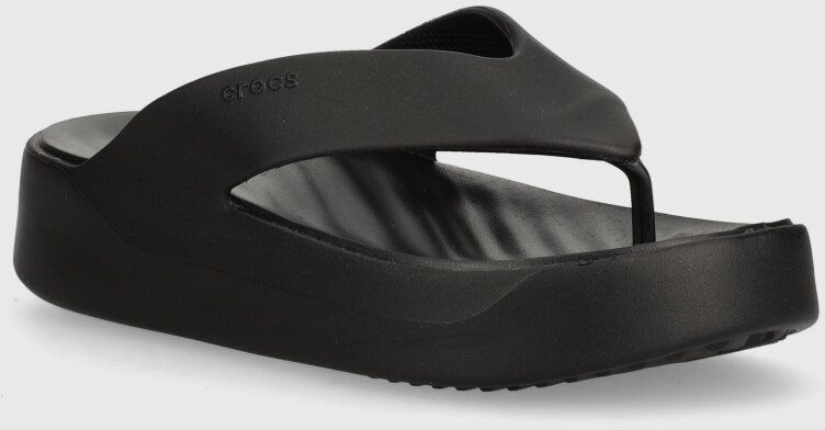 Žabky Crocs Gataway Platform Flip dámske, čierna farba, na platforme, 209410