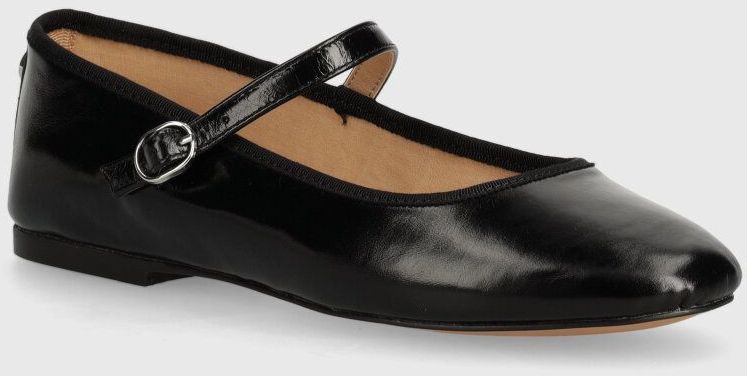 Kožené balerínky Steve Madden Vinetta čierna farba, SM11003146