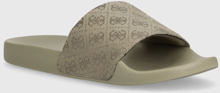 Šľapky Guess TOKYO pánske, šedá farba, FMGTOJ FAB19