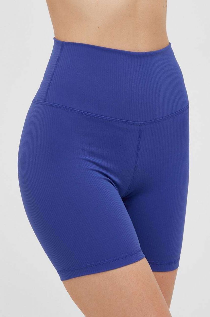 Šortky na jogu JOYINME Ribbed jednofarebné, vysoký pás