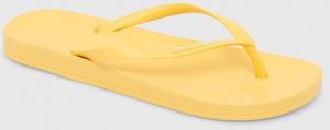 Žabky Ipanema ANAT COLORS dámske, žltá farba, na plochom podpätku, 82591-AQ608