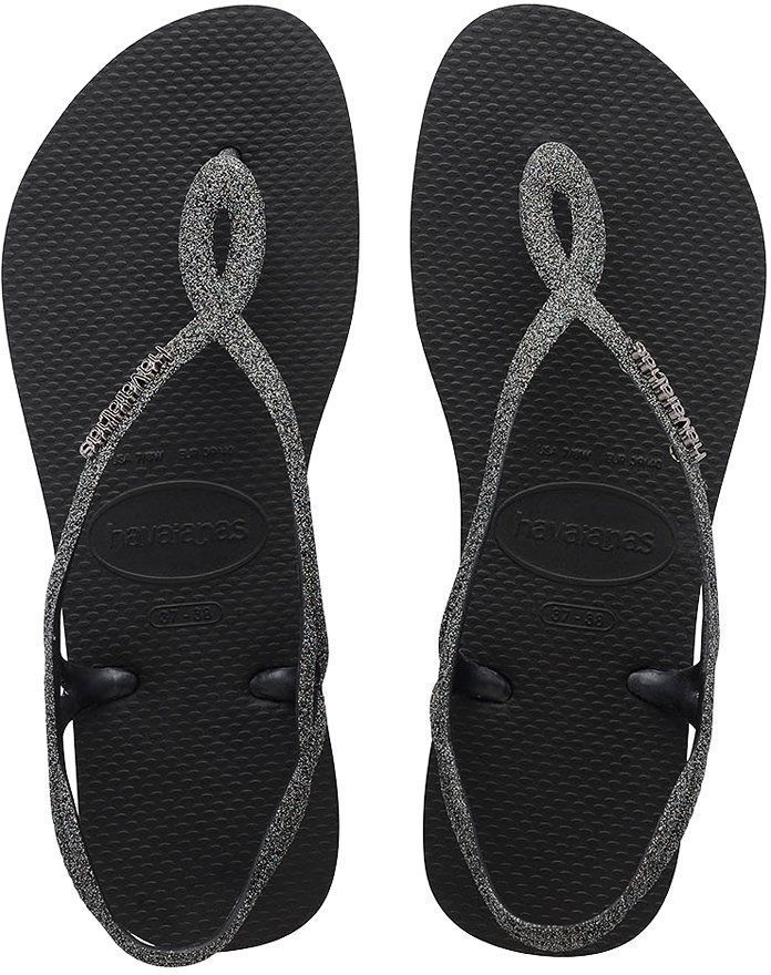 Sandále Havaianas LUNA PREMIUM II dámske, čierna farba, 4146130.4057