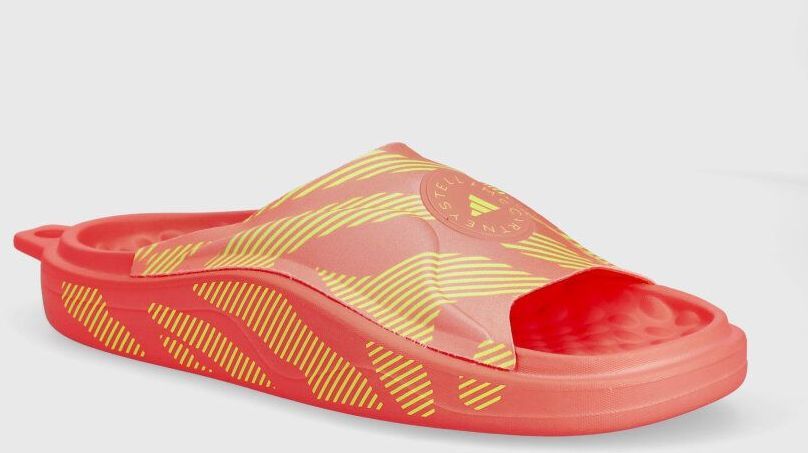 Šľapky adidas by Stella McCartney dámske, ružová farba, na platforme, IF6065