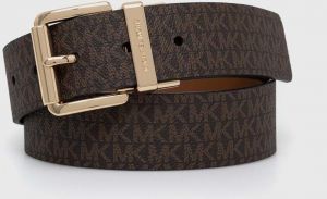 Obojstranný kožený opasok MICHAEL Michael Kors dámsky, hnedá farba