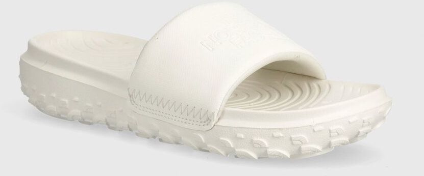 Šľapky The North Face NEVER STOP CUSH SLIDE dámske, béžová farba, na platforme, NF0A8A99WID1