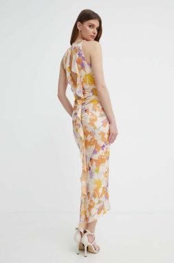 Šaty Patrizia Pepe oranžová farba, maxi, priliehavé, 2A2724 A427