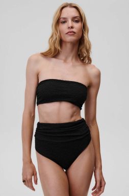 Plavková podprsenka Undress Code Golden Hour čierna farba, mäkké košíky