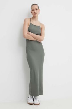 Šaty Roxy zelená farba, maxi, priliehavé, ERJKD03468