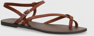 Kožené sandále Vagabond Shoemakers TIA 2.0 dámske, hnedá farba, 5531-401-27