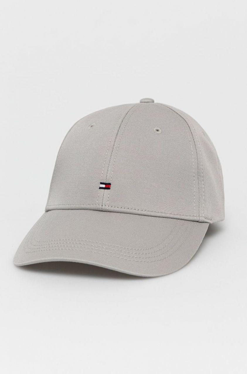 Čiapka Tommy Hilfiger šedá farba,jednofarebná,E367895041