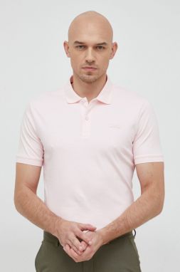 Bavlnené polo tričko Calvin Klein ružová farba, jednofarebné, K10K111657