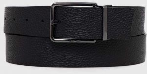 Kožený opasok Calvin Klein pánsky, čierna farba, K50K510363