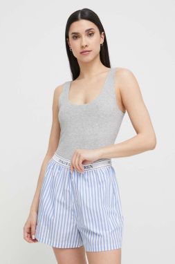 Pyžamový top Polo Ralph Lauren šedá farba,4P3008